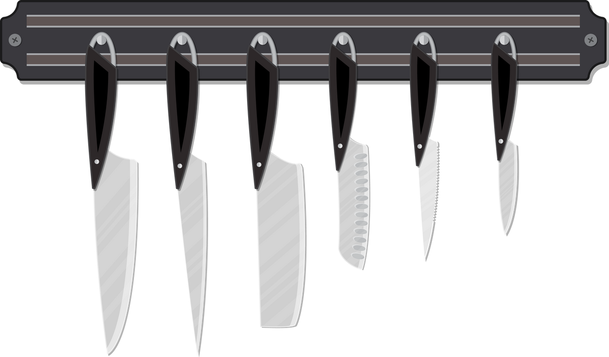 Set of Kitchen Knives for Various Products